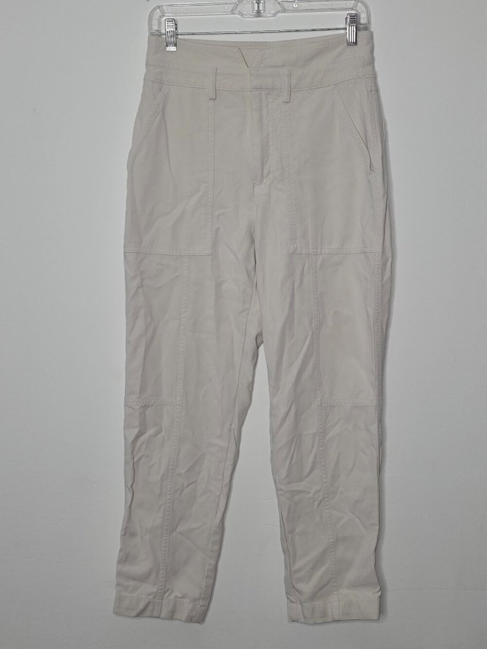 Banana Republic Refined Utility Pants Size 6 Cream Ivory
